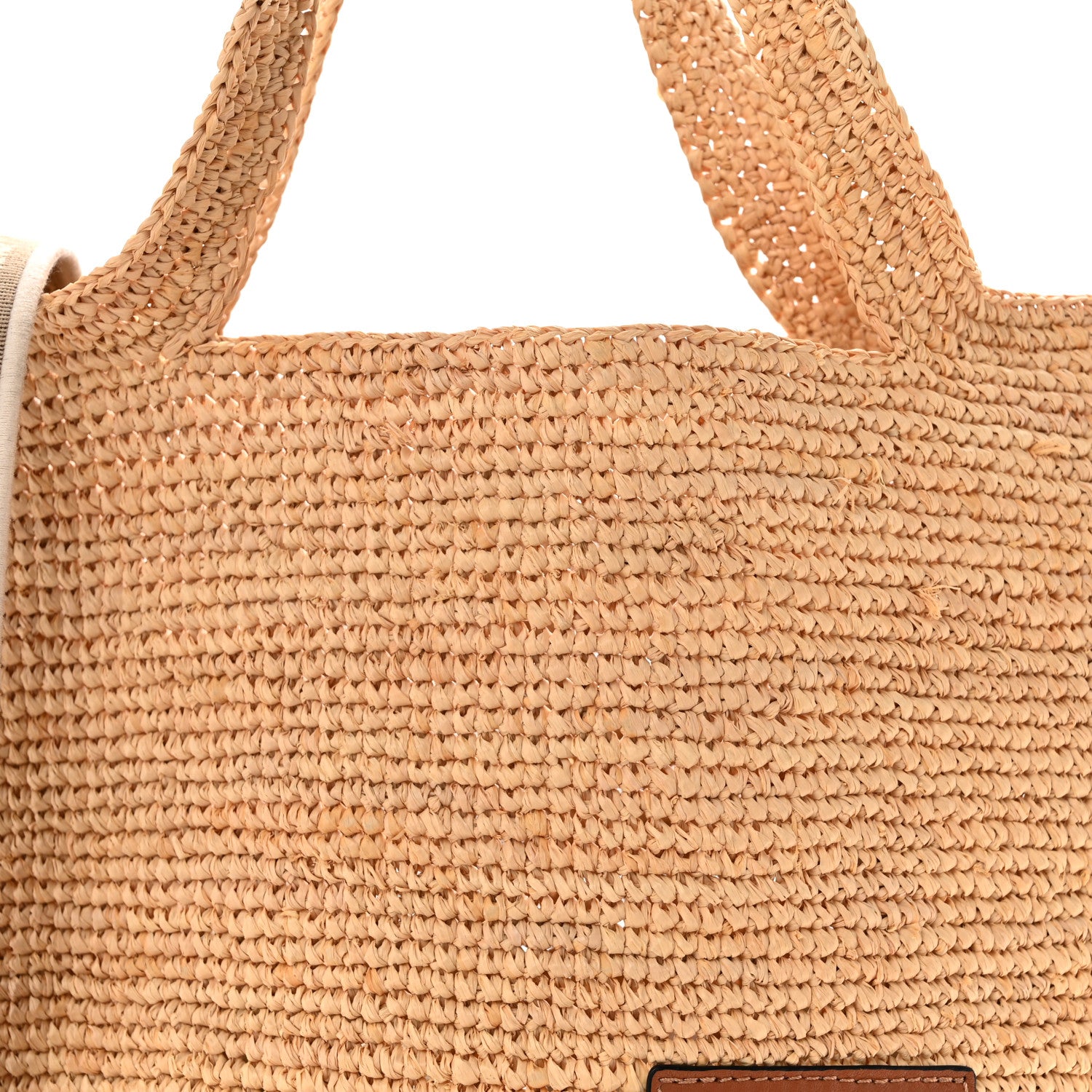 Loewe Raffia Mini Slit Tote Bag Natural Tan 8 of 11