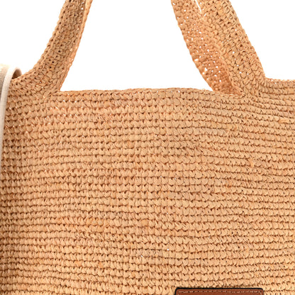 Loewe Raffia Mini Slit Tote Bag Natural Tan 8 of 11
