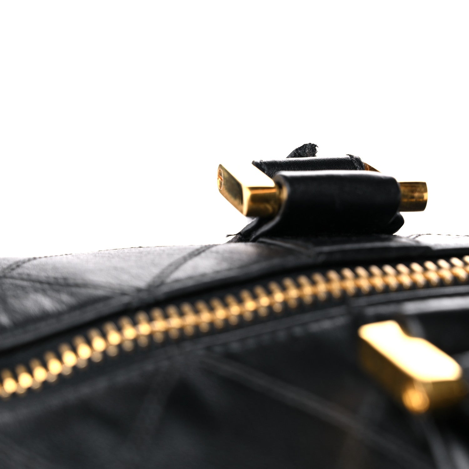 Chanel Calfskin Stitched Duffel Bag Black 19 of 20