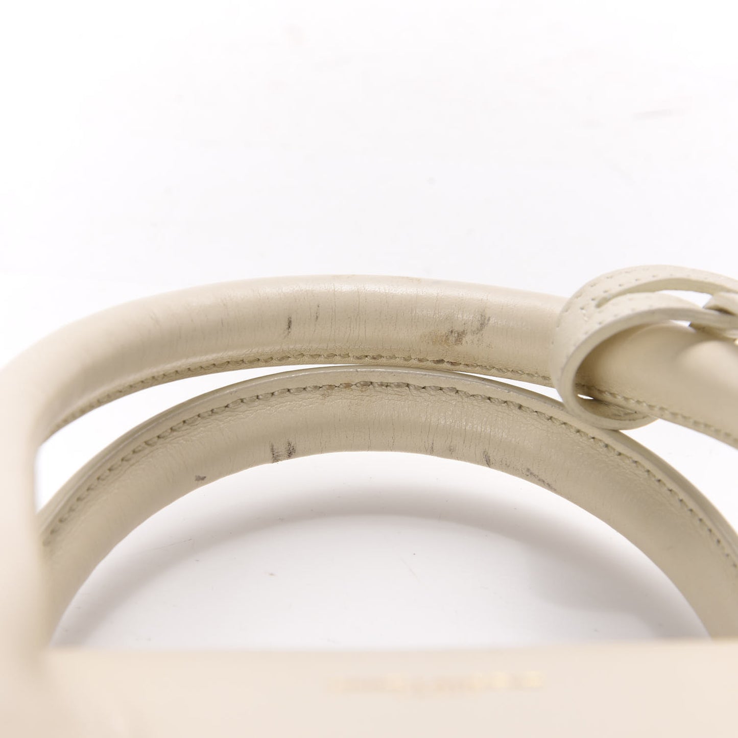 Calfskin Small Sac De Jour Dove White