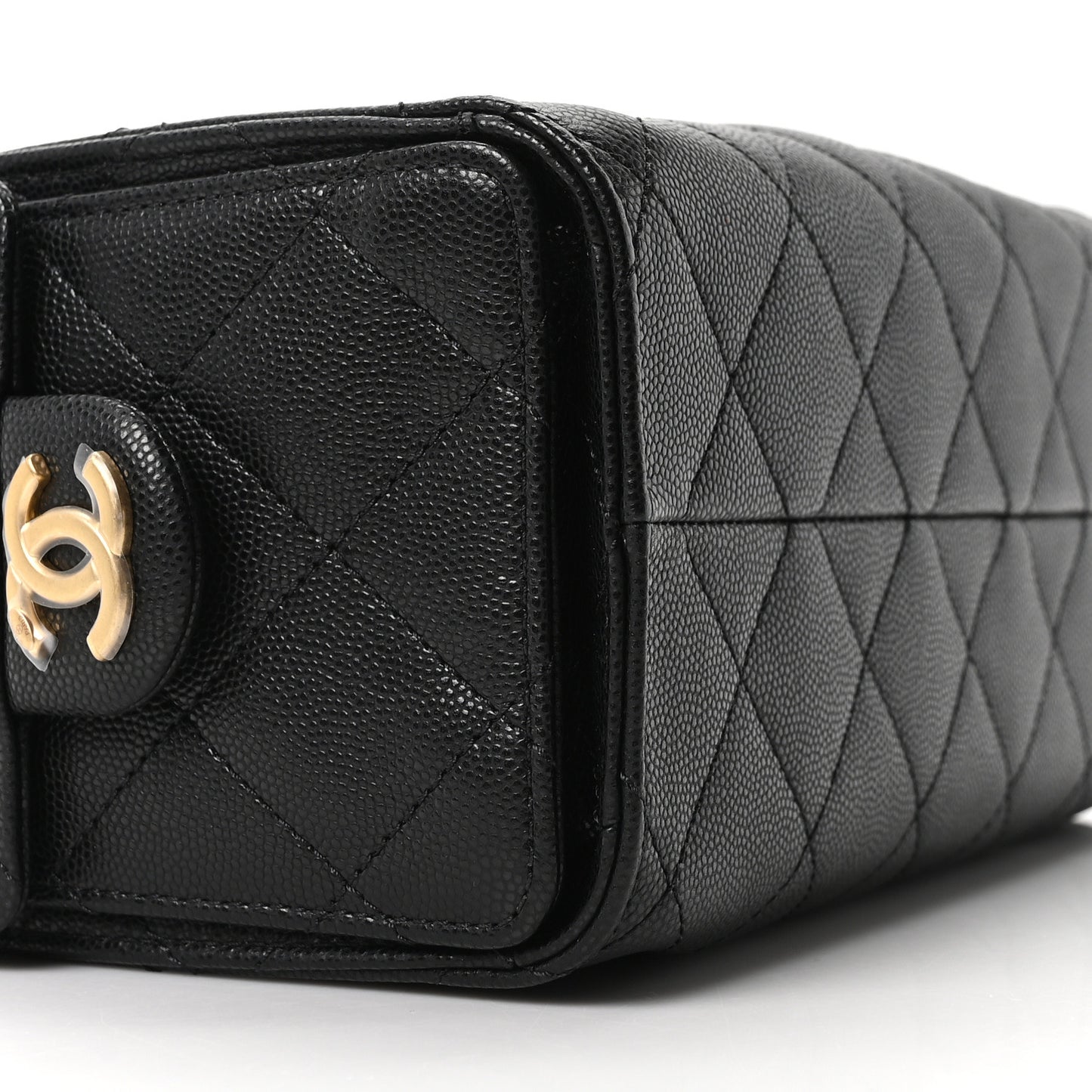 Caviar Quilted Mini Chanel 25 Handbag Black