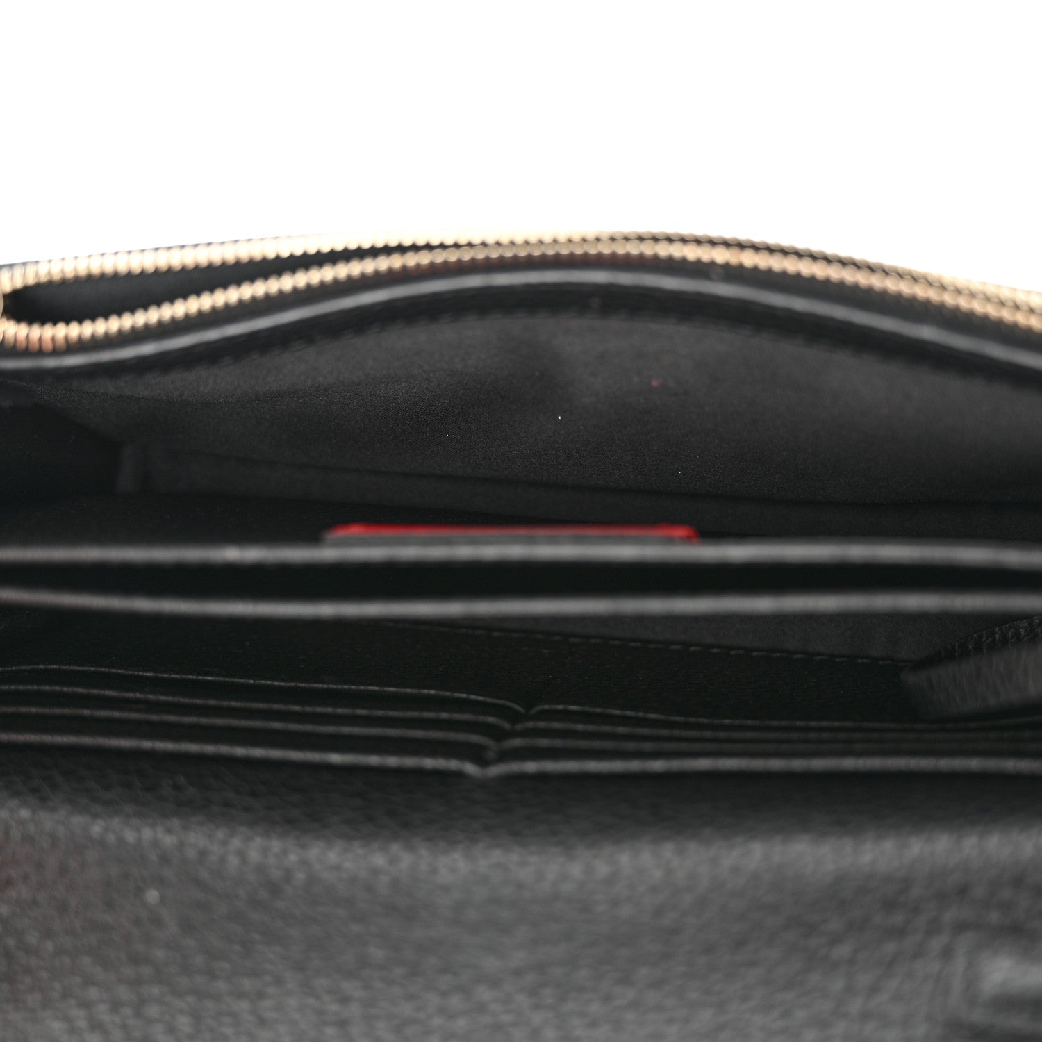 Valentino Garavani Pebbled Calfskin Rockstud Flap Wallet On Chain Black 5 of 12