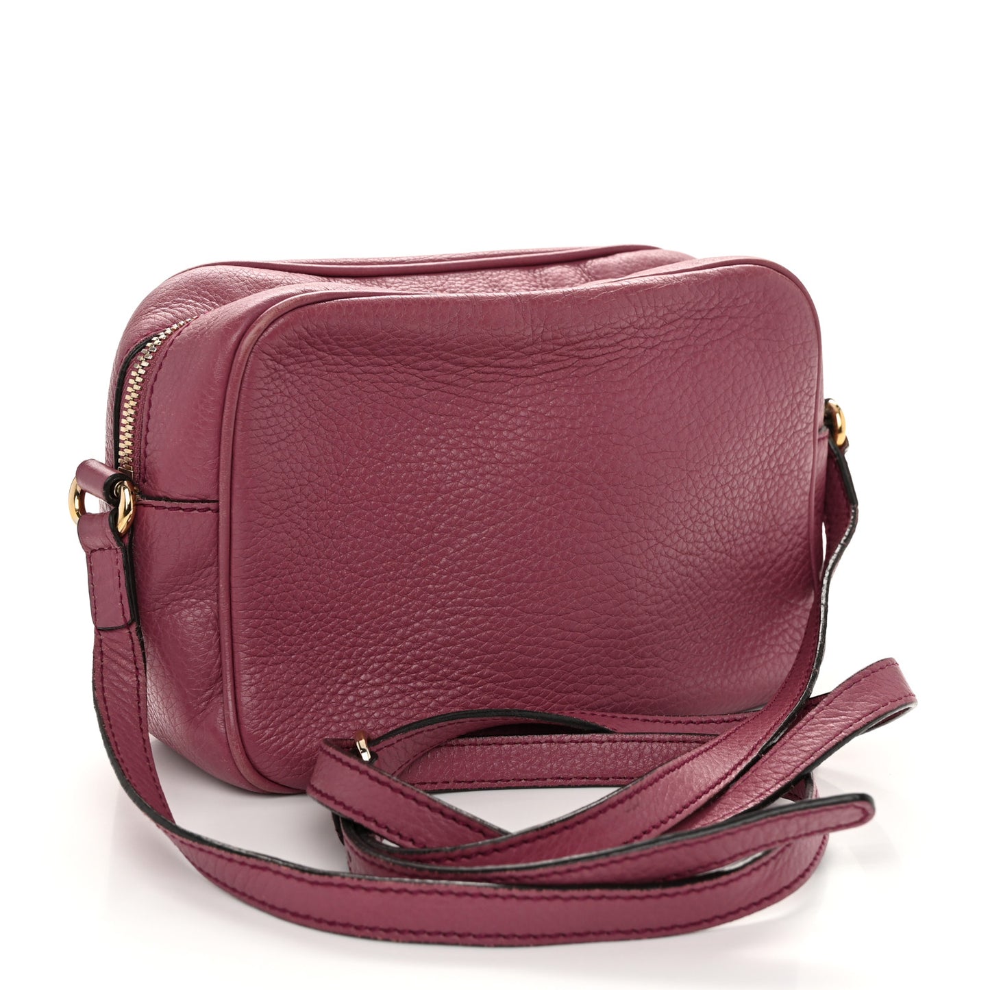 Pebbled Calfskin Small Soho Disco Bag Peonia Flower