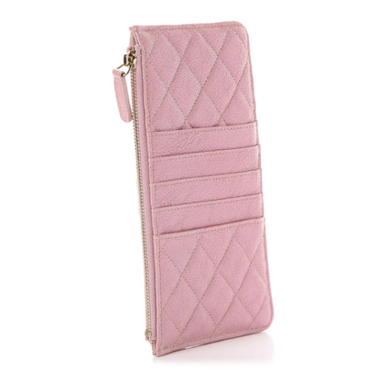 Chanel Iridescent Caviar Quilted Classic iPhone Pouch Rose Pink 3 of 7