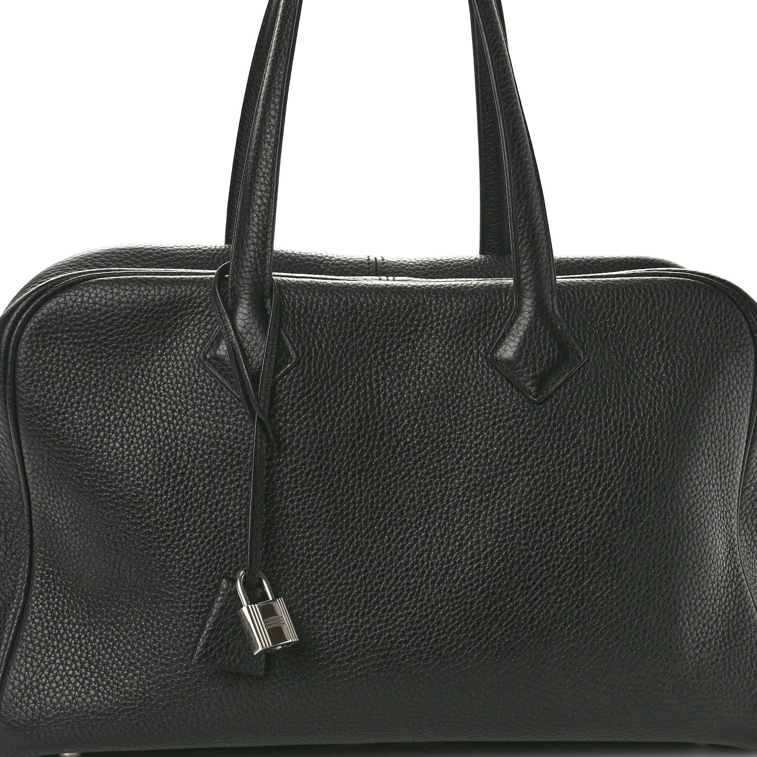 Hermes Taurillon Clemence Victoria II 35 Black 8 of 10