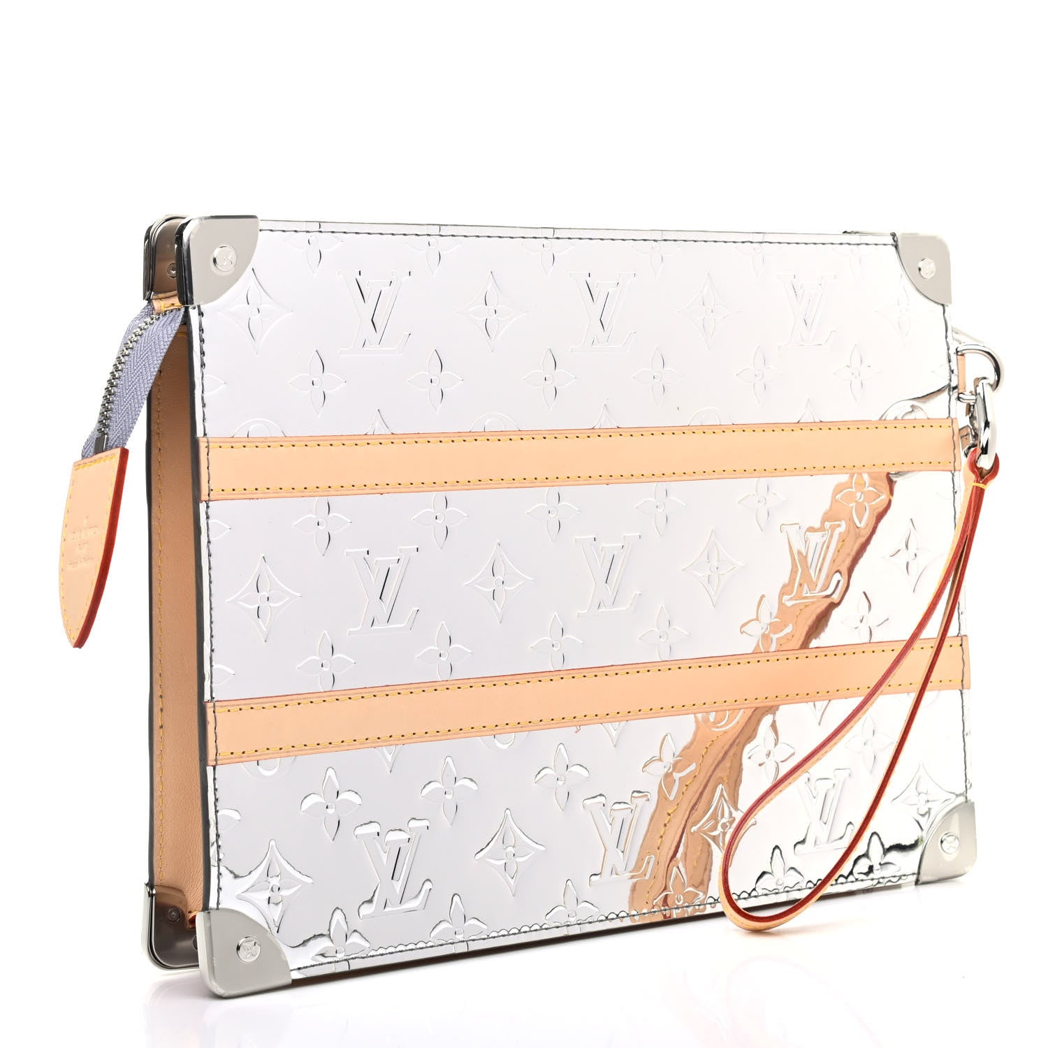 Louis Vuitton Monogram Mirror Trunk Pouch Silver 2 of 6