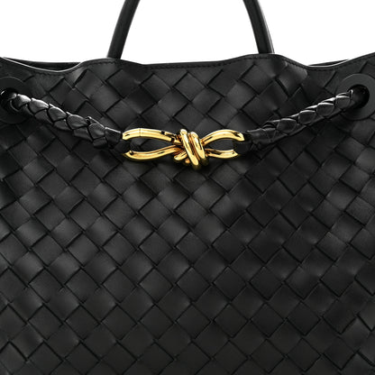 Bottega Veneta Nappa Intrecciato Medium Andiamo Shoulder Bag Black 7 of 9