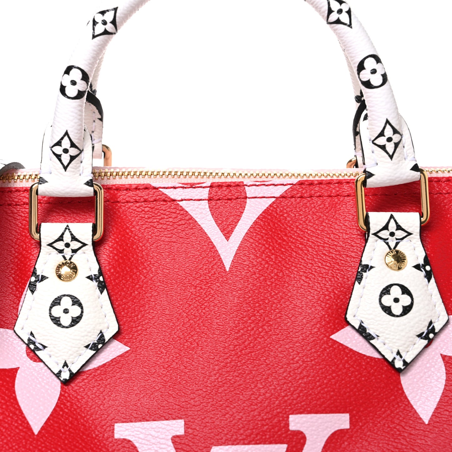 Monogram Giant Speedy Bandouliere 30 Rouge