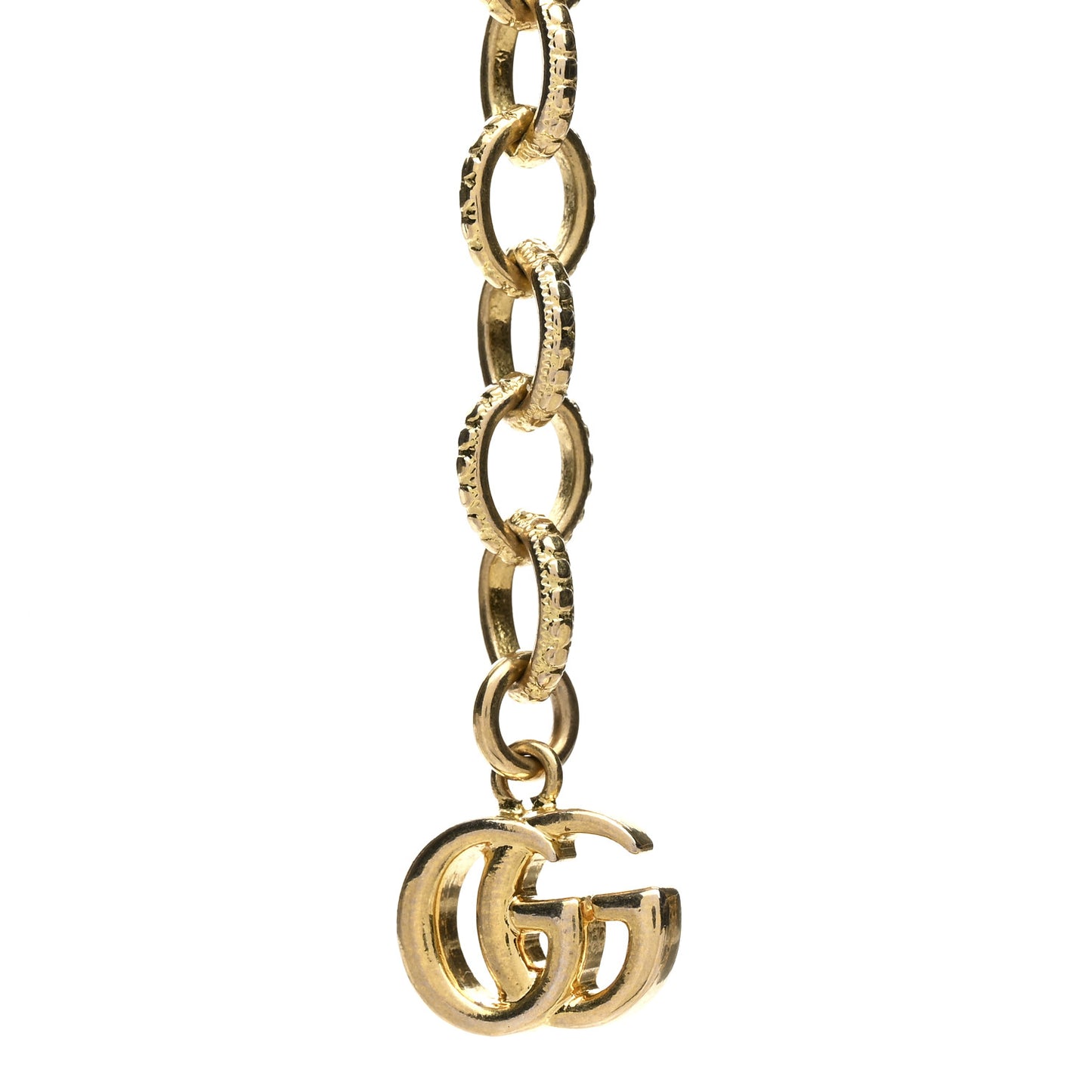 Metal Crystal Fringe Lion Head Necklace Gold