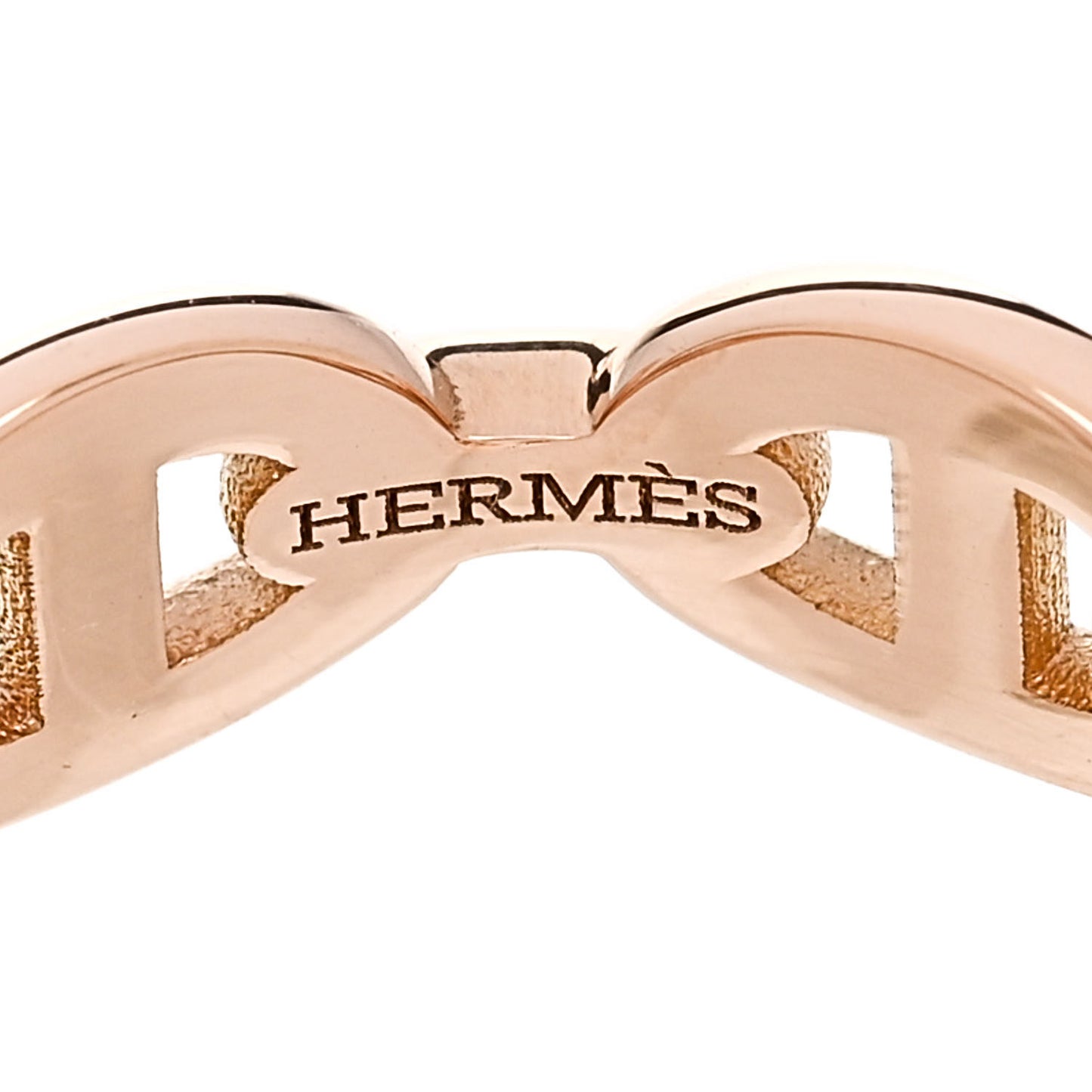 18K Rose Gold PM Chaine d'Ancre Enchainee Ring 50 5.25