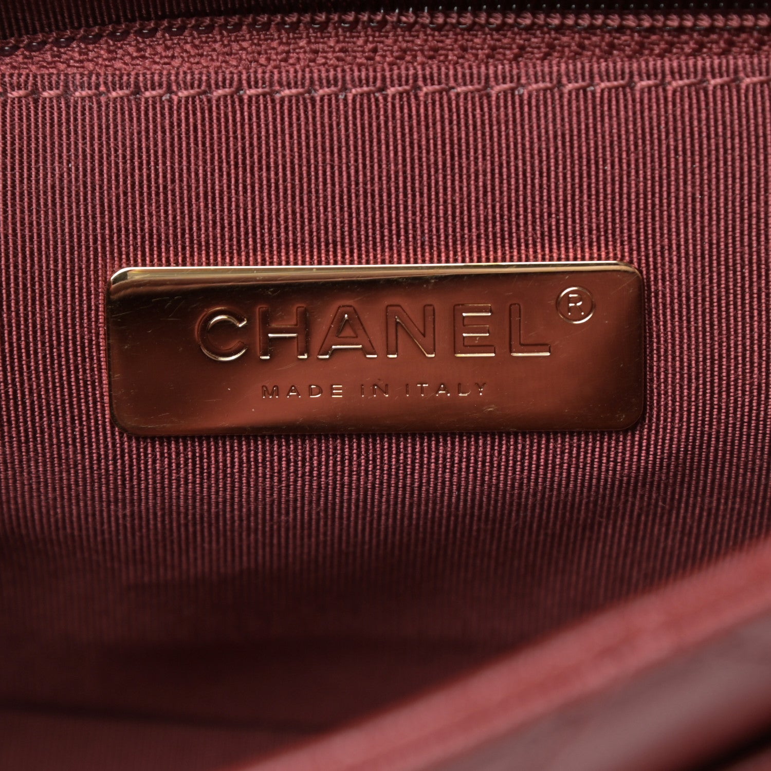 Chanel Lambskin Quilted Small Chain Infinity Top Handle Flap Burgundy 6 of 11