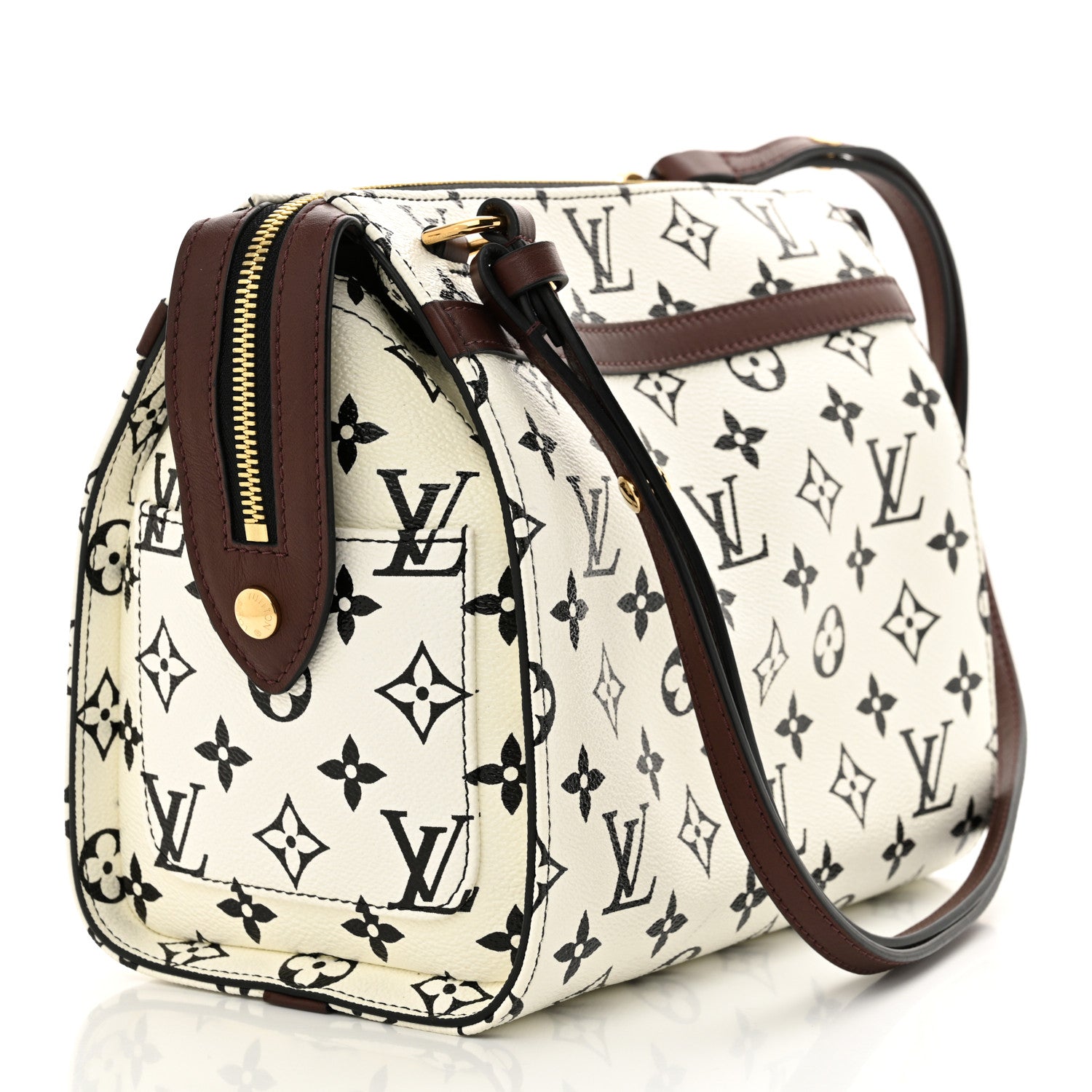 Louis Vuitton Monogram Speedy Amazon PM White Chocolat 3 of 11