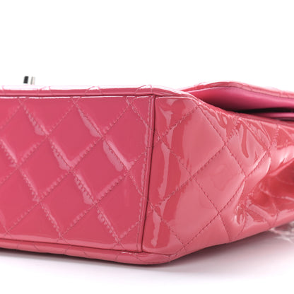 Chanel Patent Calfskin Quilted Maxi Double Flap Fuchsia 9 of 9