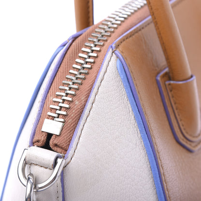 Givenchy Sugar Goatskin Mini Tri-Color Antigona Tan White Blue 12 of 12
