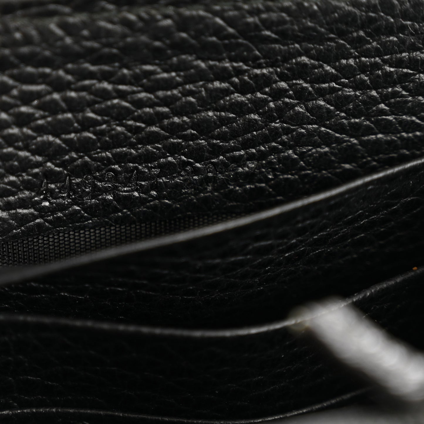 Dollar Calfskin GG Zip Around Wallet Black