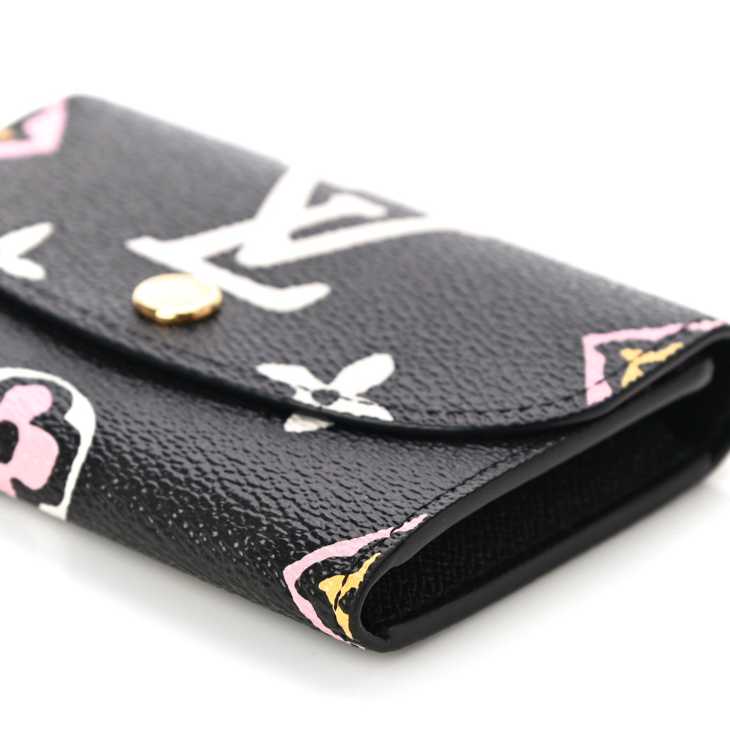 Louis Vuitton Monogram Giant Wild At Heart Rosalie Coin Purse Black 9 of 9
