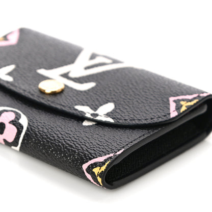 Louis Vuitton Monogram Giant Wild At Heart Rosalie Coin Purse Black 9 of 9