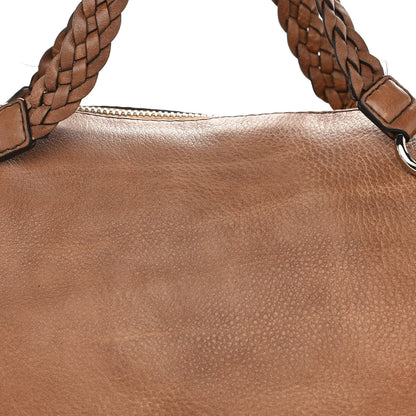 Gucci Calfskin Large Bamboo Bar Shoulder Bag Light Brown 8 of 13