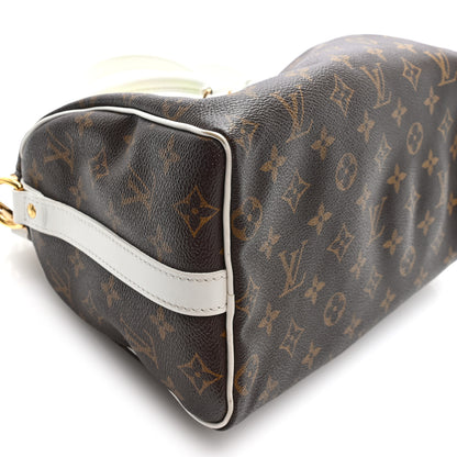 Louis Vuitton Monogram LV Match Speedy Bandouliere 25 White 8 of 9