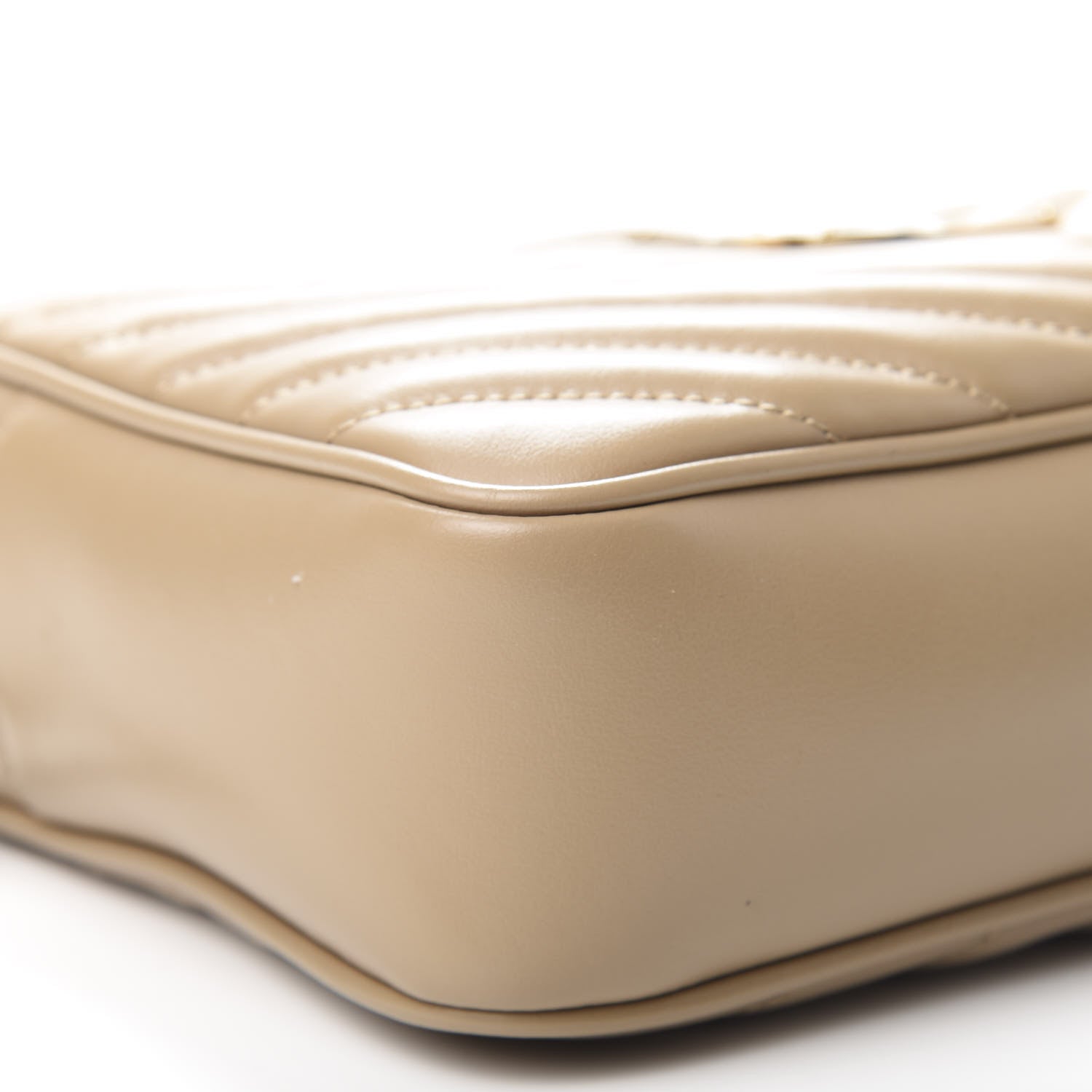 Saint Laurent Calfskin Matelasse Monogram Lou Camera Bag Dark Latte 6 of 9