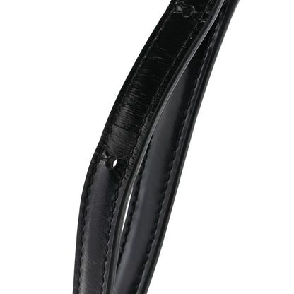 Celine Shiny Calfskin Triomphe Shoulder Bag Black 12 of 12