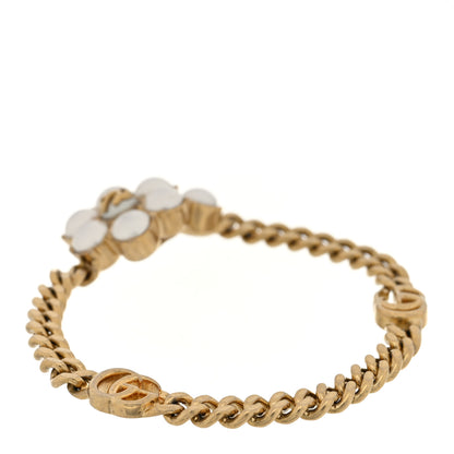 Gucci Pearl GG Marmont Bracelet Aged Gold Pearl Cream 3 of 4