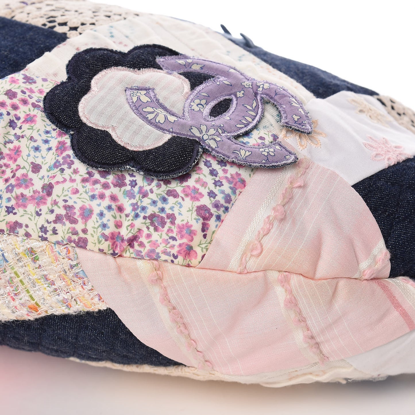 Fabric Patchwork Hobo Pink