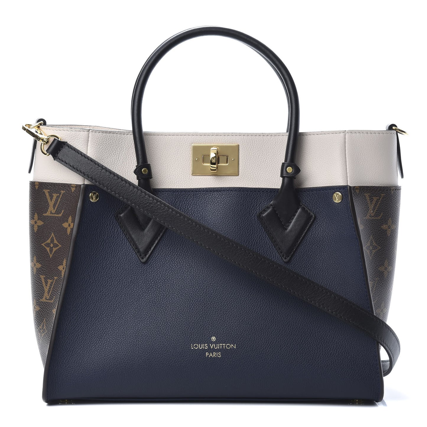 Calfskin Monogram On My Side Marine
