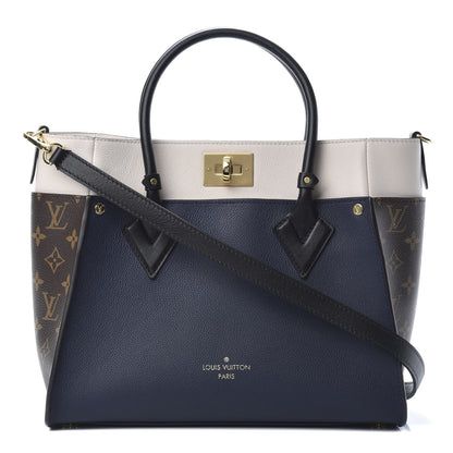 Louis Vuitton Calfskin Monogram On My Side Marine 1 of 10