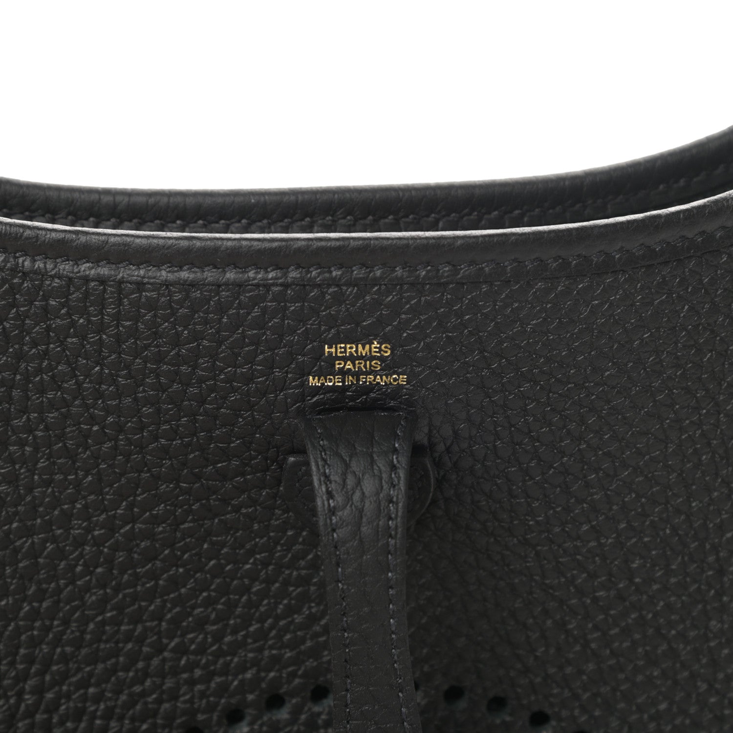Hermes Taurillon Clemence Evelyne TPM Black 6 of 11