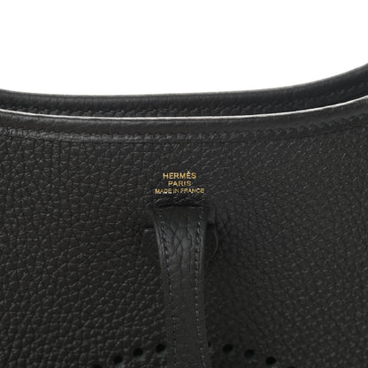 Hermes Taurillon Clemence Evelyne TPM Black 6 of 11