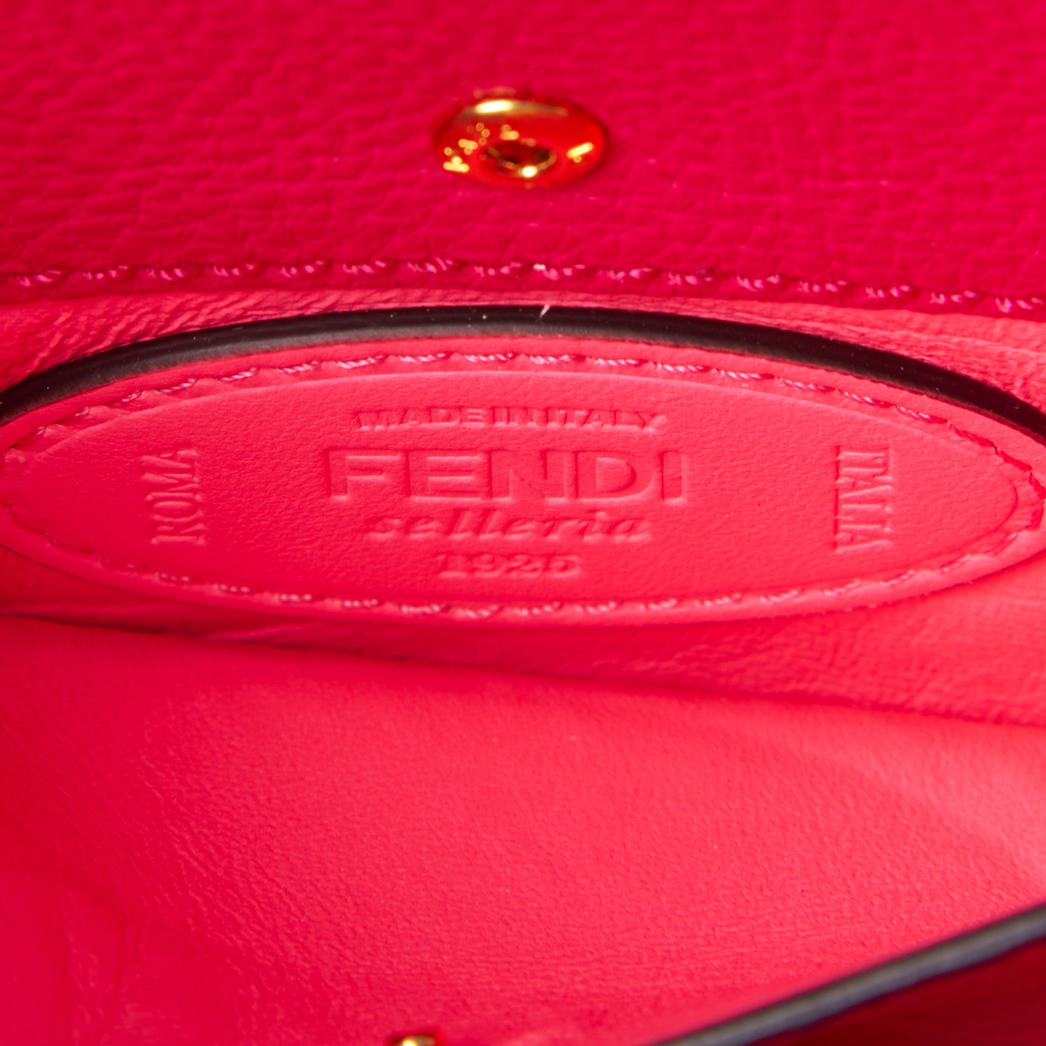 Fendi Cuoio Romano Selleria Baguette Fuxia 7 of 7