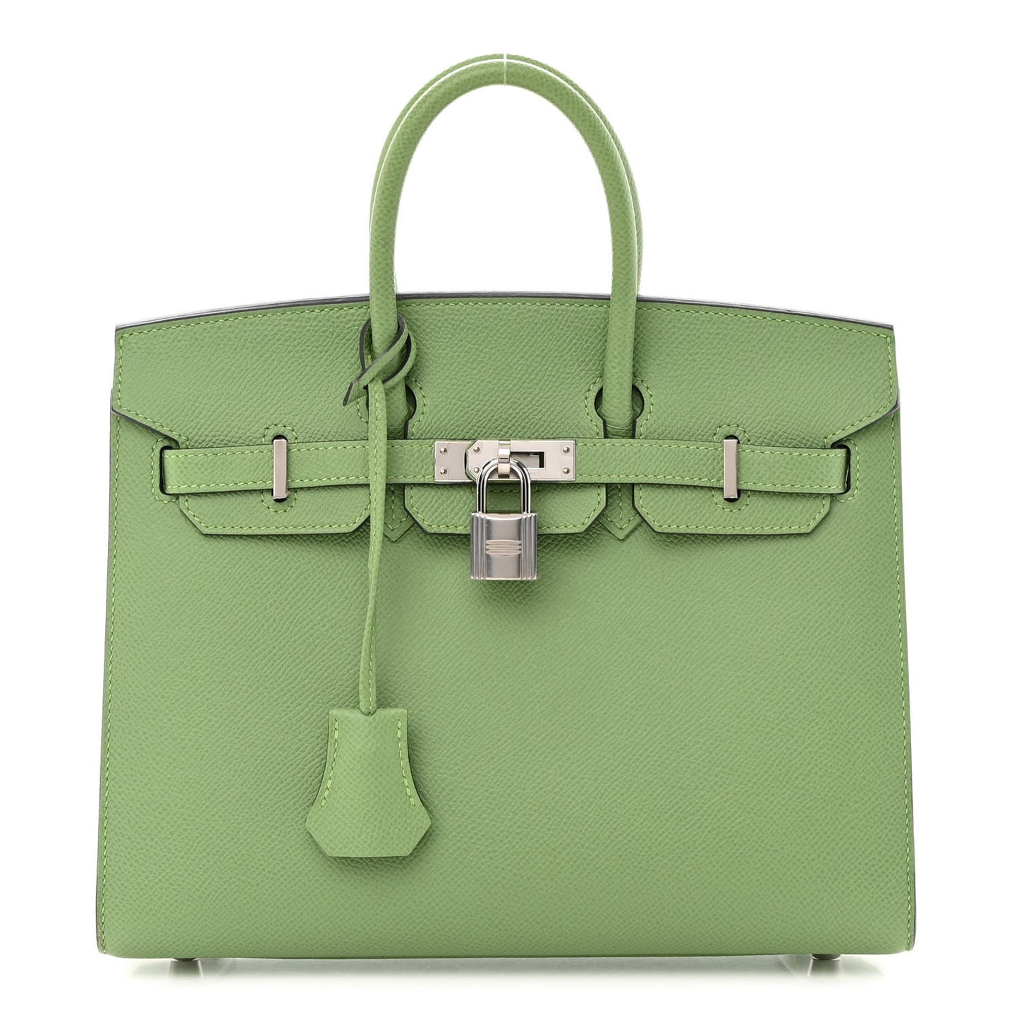 Epsom Birkin Sellier 25 Vert Criquet