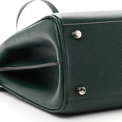 Gucci Grainy Calfskin Small Zumi Top Handle Bag Vintage Green 11 of 13