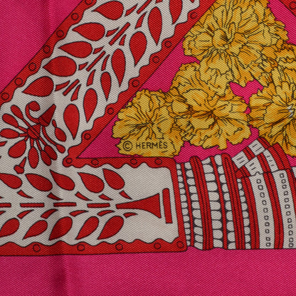 Hermes Silk La Danse du Cheval Marwari Scarf 90 5 of 6