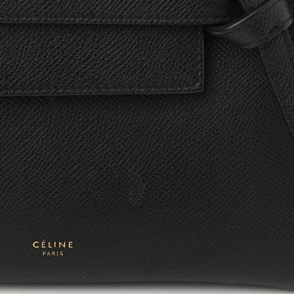 Celine Grained Calfskin Nano Belt Bag Black 10 of 10