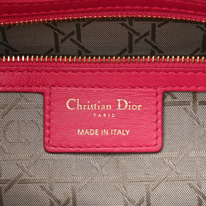 Christian Dior Lambskin Cannage Large Lady Dior Fuchsia 6 of 21
