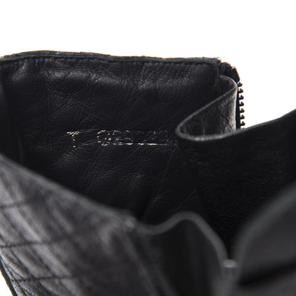 Chanel Sheepskin Quilted CC Tall Lace Up Combat Boots 39 Black 10 of 11