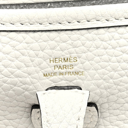 Hermes Taurillon Clemence Amazone Evelyne TPM New White 7 of 11