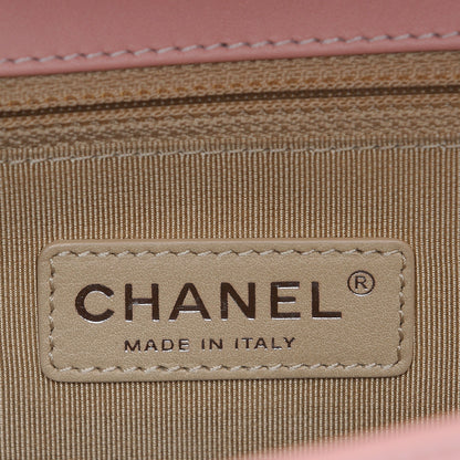Chanel Patent Quilted Medium Boy Flap Light Pink 6 of 8