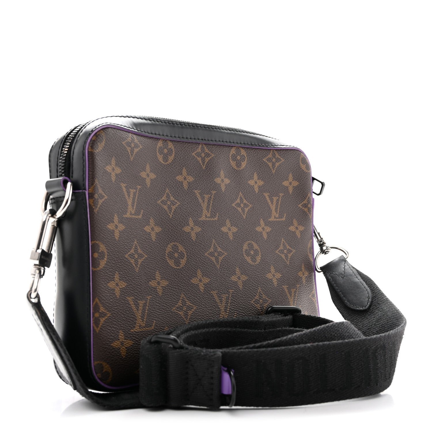 Louis Vuitton Monogram Macassar Trio Messenger Purple 2 of 11