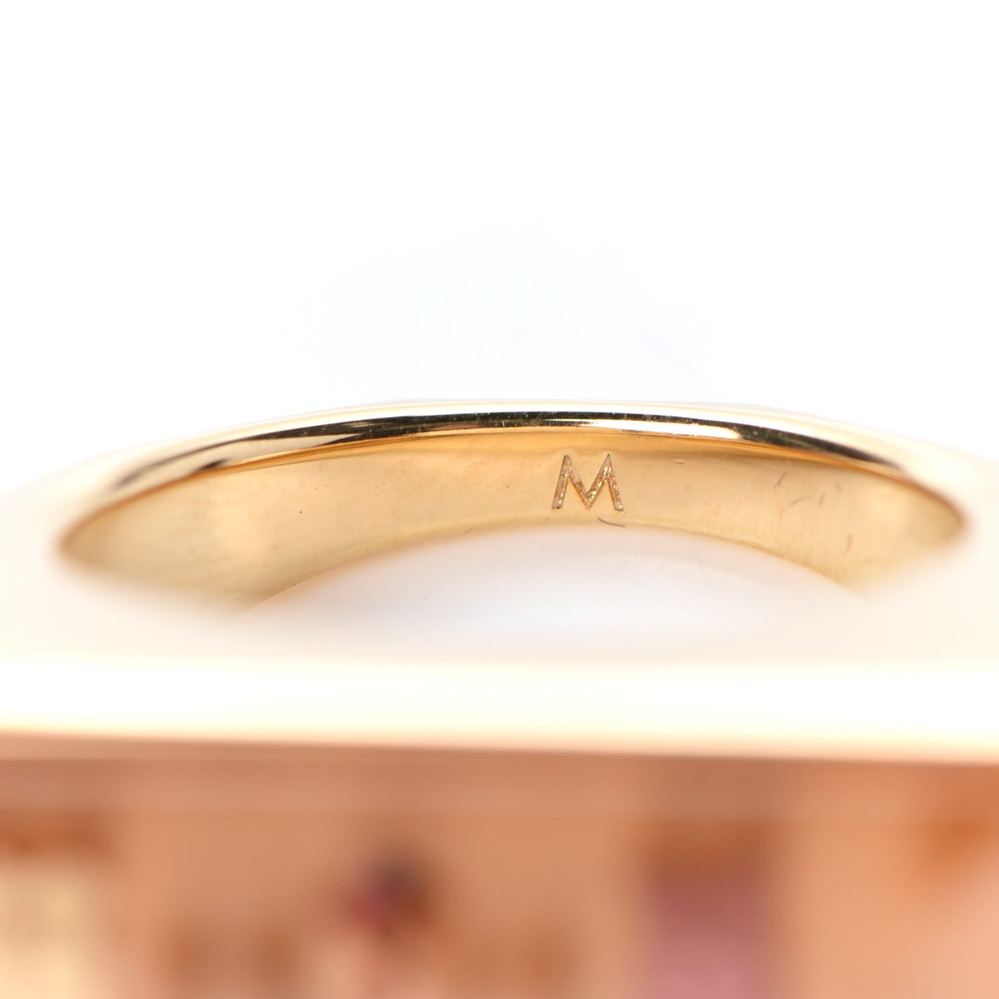 Resin Swarovski Crystal Inclusion Ring 6.5 Gold