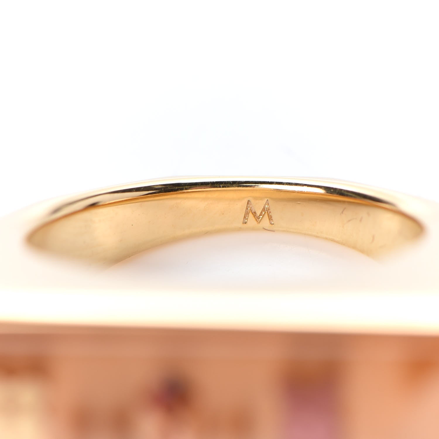 Louis Vuitton Resin Swarovski Crystal Inclusion Ring 6.5 Gold 6 of 6