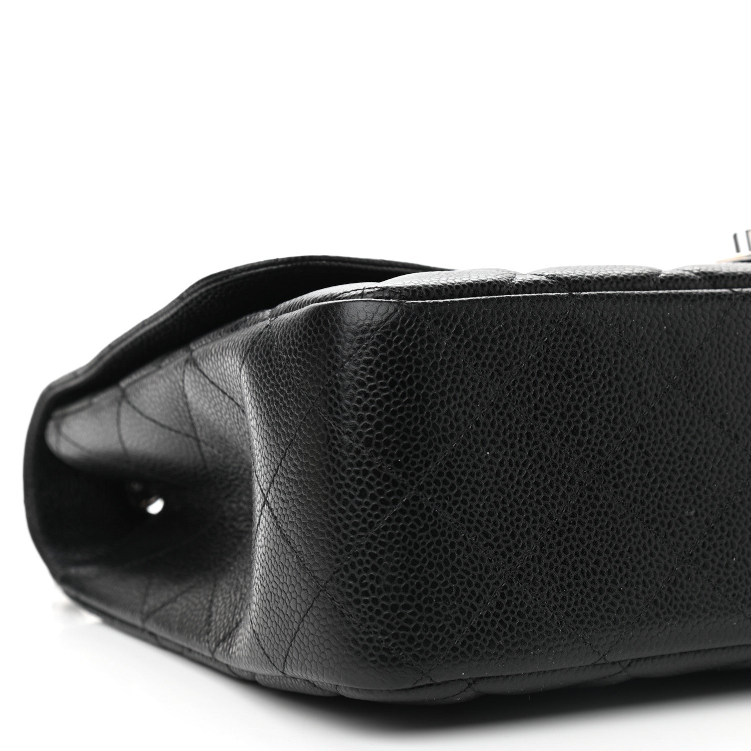 Chanel Caviar Quilted Jumbo Single Flap Black 11 of 12