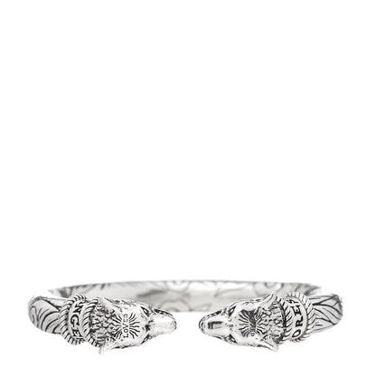 Gucci Sterling Silver Anger Forest Wolf Cuff Bracelet 1 of 5