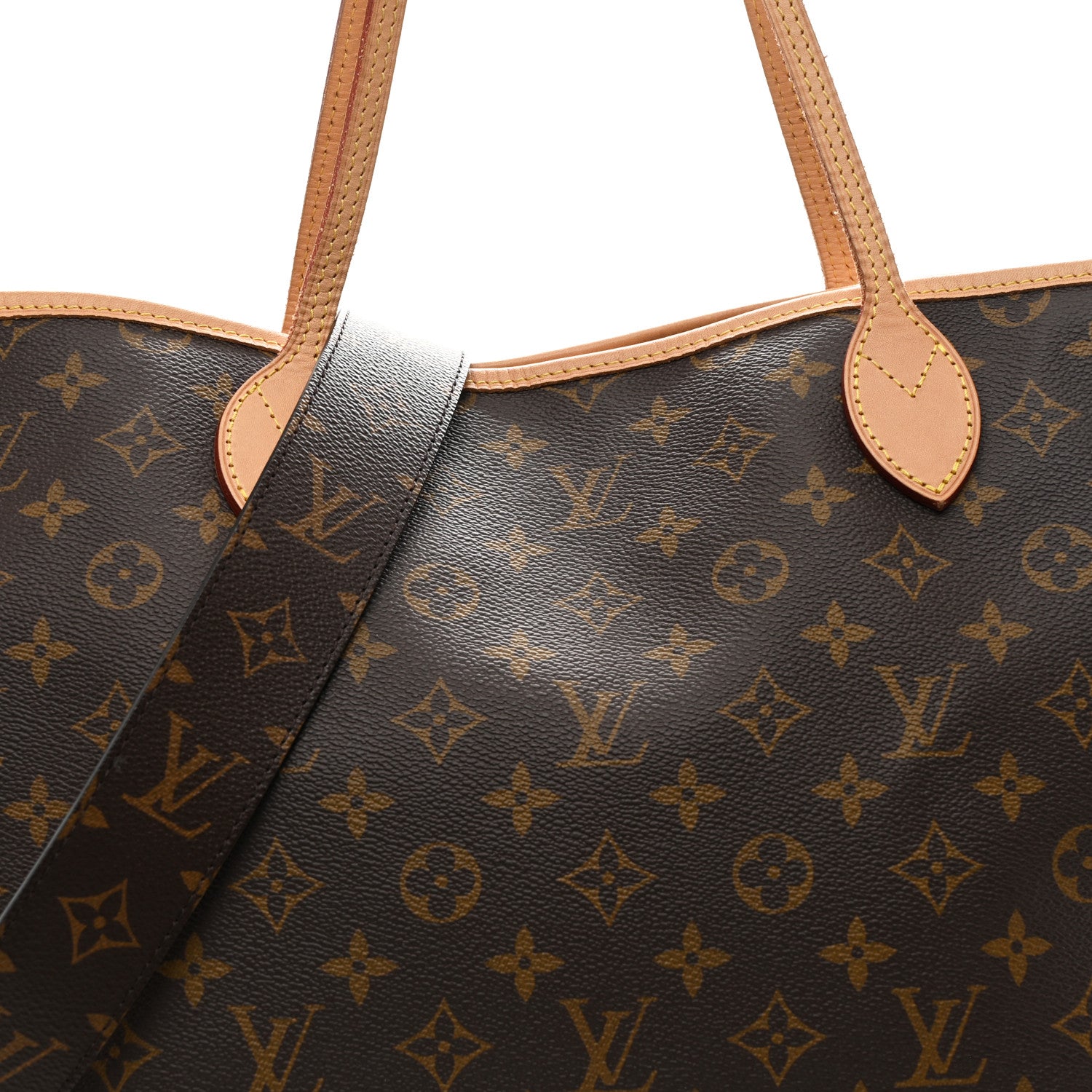 Louis Vuitton Monogram Stamped Inside Out Neverfull Bandouliere GM Beige 10 of 16