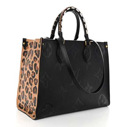 Louis Vuitton Empreinte Monogram Giant Wild At Heart Onthego MM Black 3 of 10