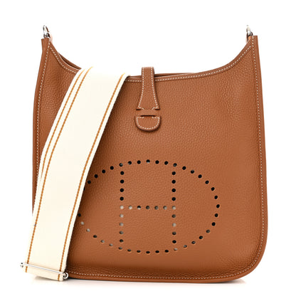 Hermes Taurillon Clemence Amazone Evelyne PM III Gold 1 of 10