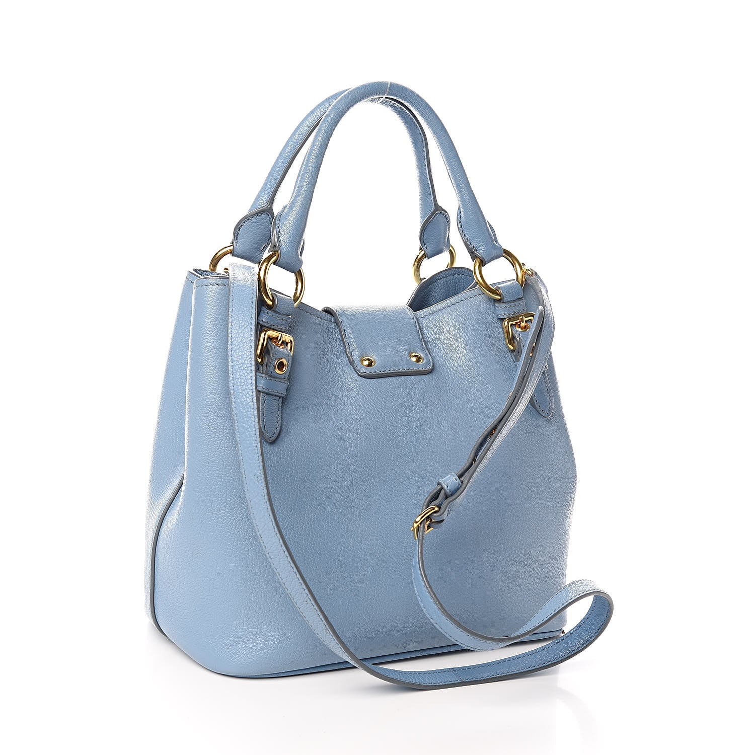 Miu Miu Madras Secchiello Shopping Tote Astrale 3 of 12