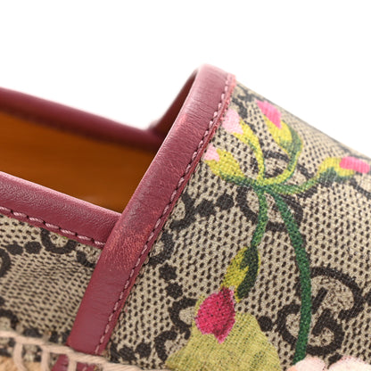Gucci GG Supreme Monogram Blooms Espadrilles 37.5 Beige Multicolor Dry Rose 9 of 11